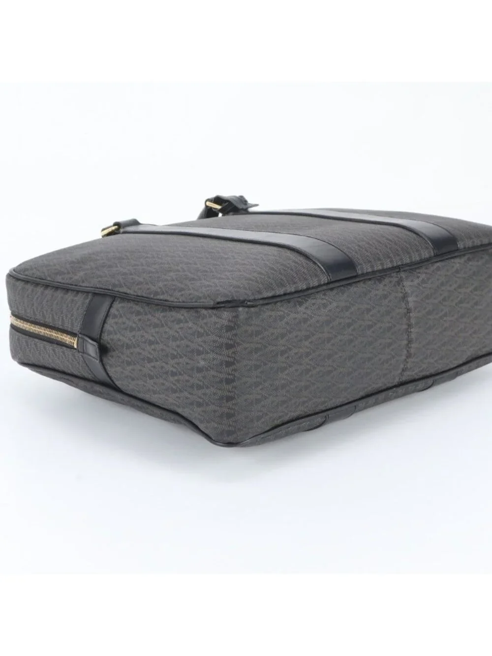 Saint Laurent Paris YSL Monogram All Over Pattern Leather Business Document
